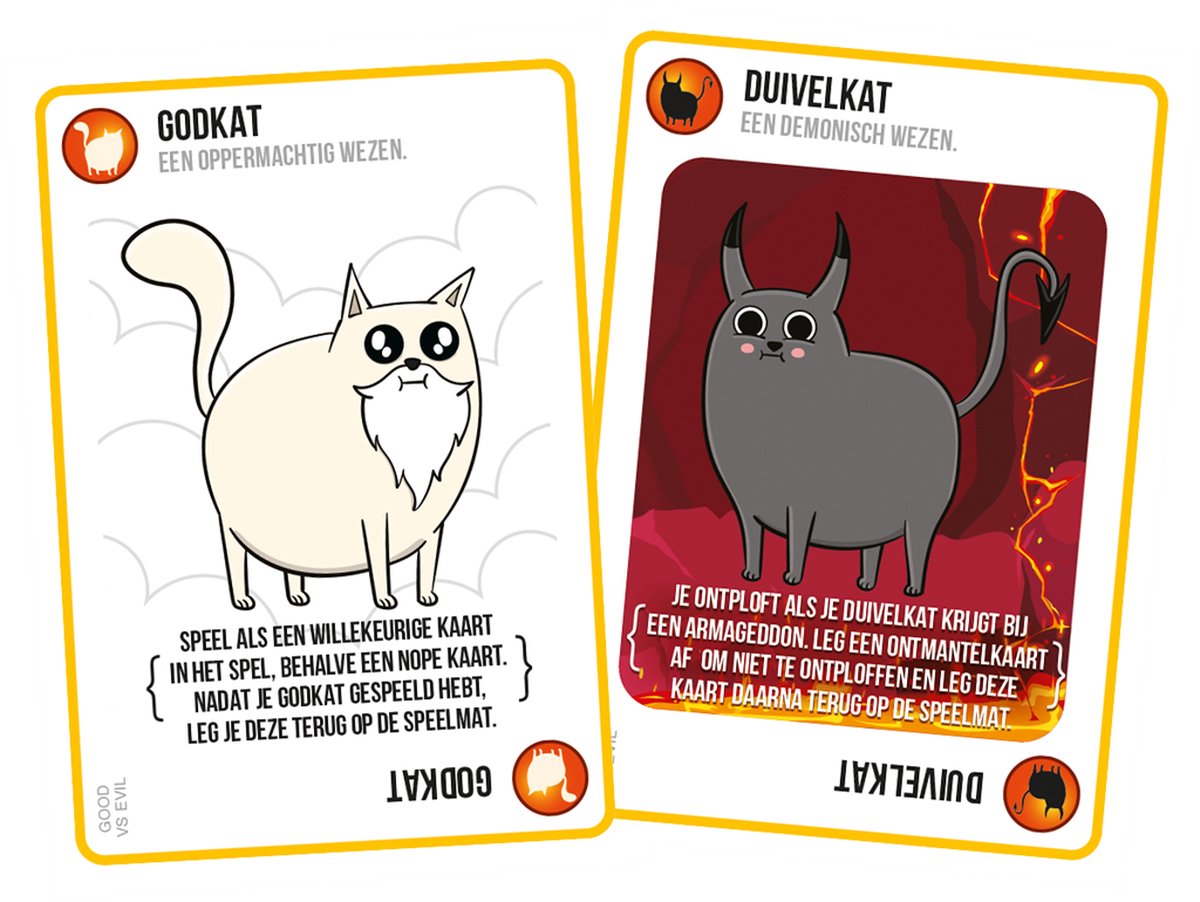 Exploding Kittens - Good vs. Evil - Nederlandstalig Kaartspel