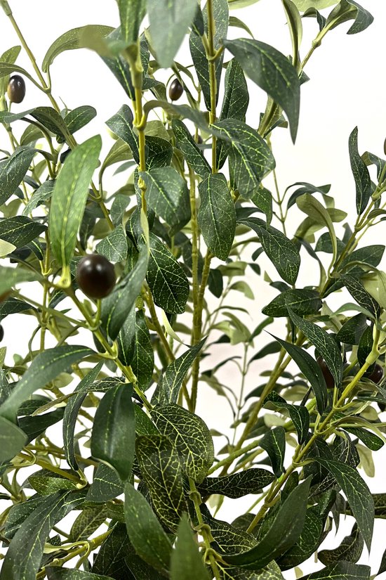 Olijfboom 100 cm | Plante artificielle d' Olijfboom| Plantes artificielles pour l'intérieur | Arbre artificiel méditerranéen