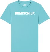 Bamischijf - Frituur Snack Cadeau - Grappige Eten En Snoep Spreuken Outfit - Dames / Heren / Unisex Kleding - Unisex T-Shirt - Atoll Blauw - Maat XL
