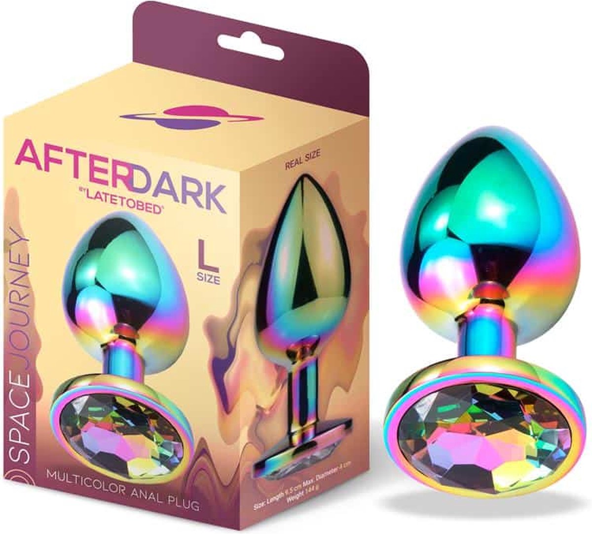 Goedkoopste Afterdark Space Journey - Buttplug - Regenboogkleuren - 9.5 X 4cm