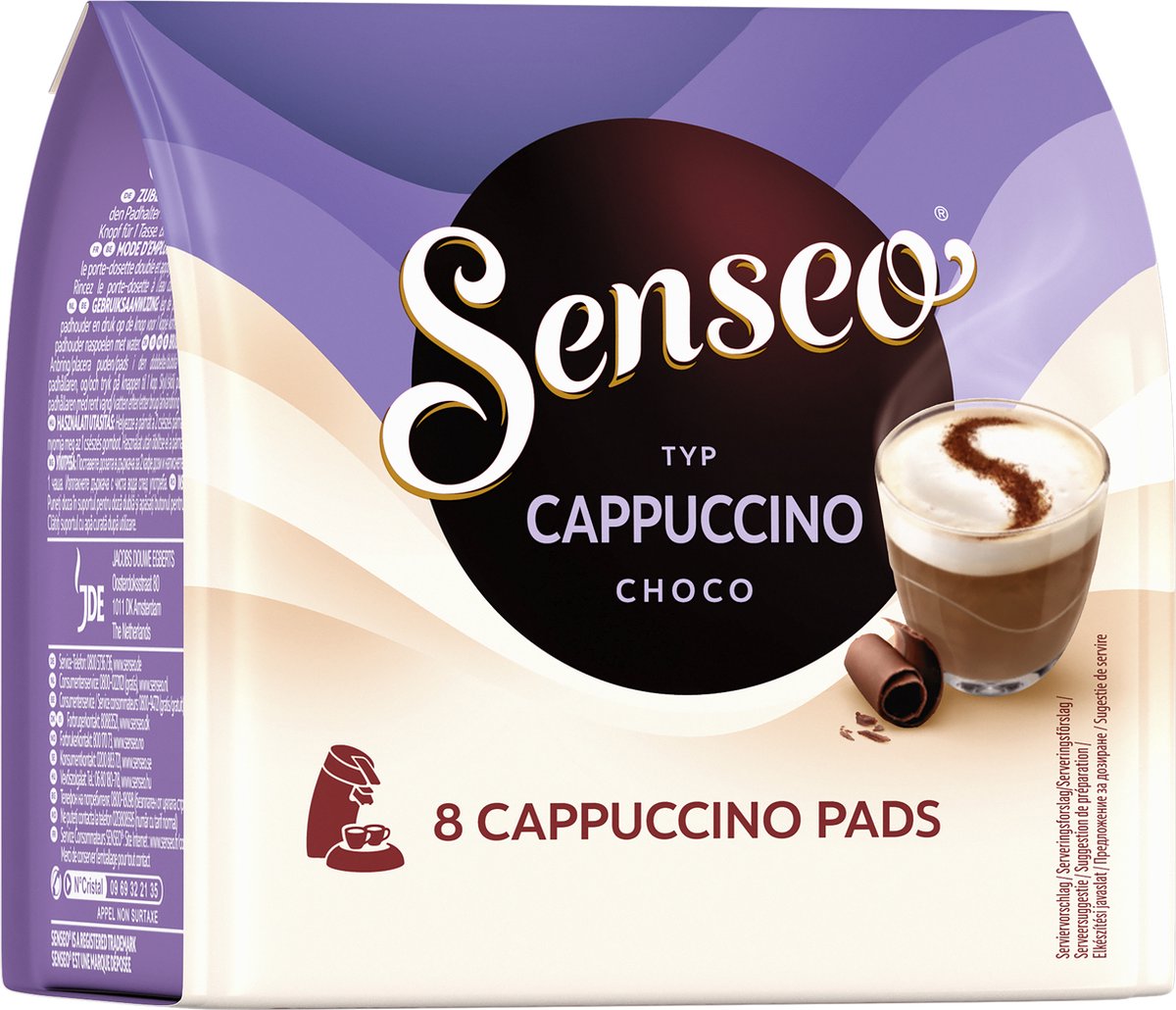 10X 8 SENSEO Milka Choco Pads Chocolat Sans Café pour Porte-Double