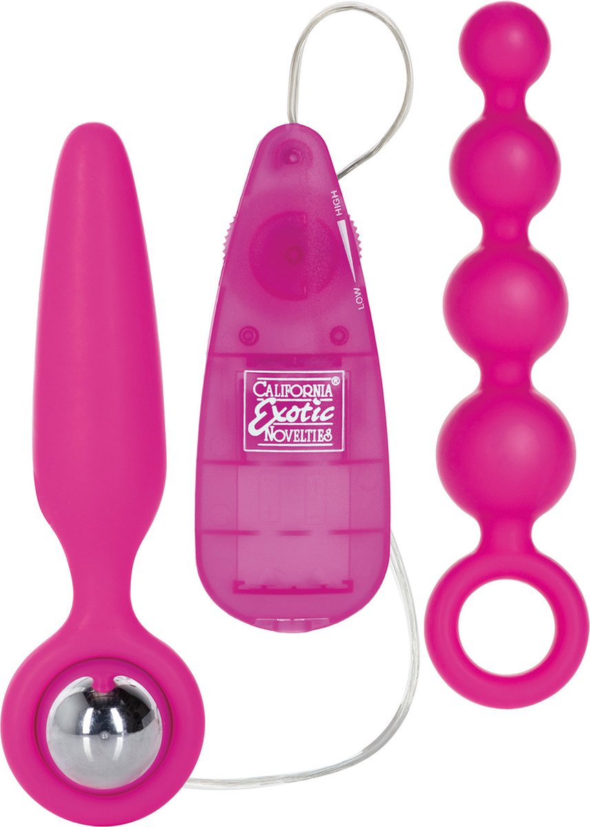 Goedkoopste CalExotics Roze Vibrerende Buttplug set