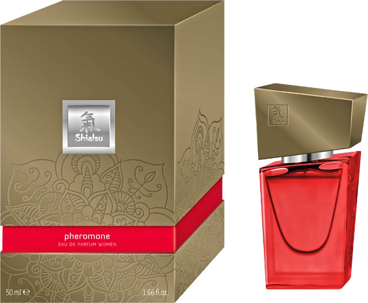 Goedkoopste HOT SHIATSU Pheromon Fragrance Women - Red - 50 ml red