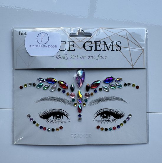 3 stuks gezichtstattoo carnaval, hartstickers, gezicht voor