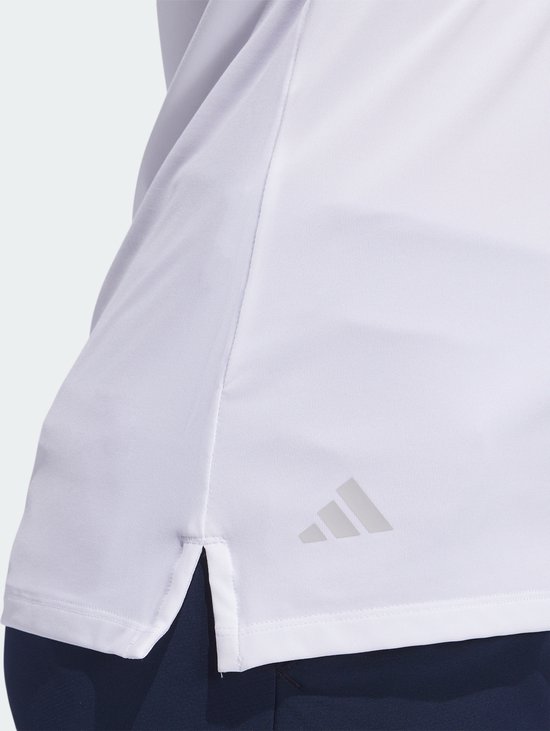 adidas Performance Ultimate365 Solid Mouwloos Poloshirt - Dames - Wit- L van adidas — afbeelding 4