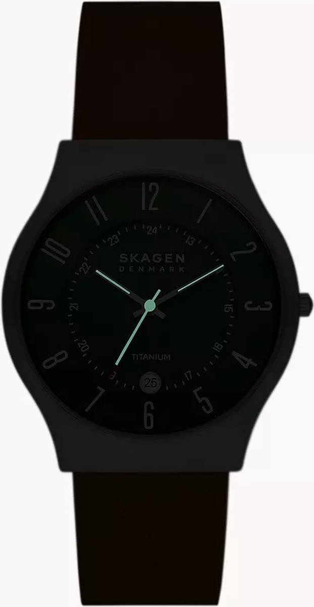 Skagen Sundby Titanium Horloge Voor Mannen - Milieuvriendelijk Quartz Horloge Met Stalen Of Leren Band