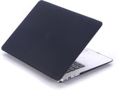Lunso - Geschikt voor MacBook Air 13 inch (2010-2017) - cover hoes - Mat Zwart - Vereist model A1369 / A1466