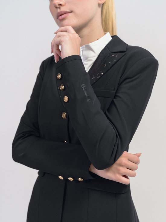 Veste Samshield Louisa Crystal Leaf pour femme M Bleu marine Champagne