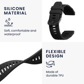 kwmobile 2x armband geschikt voor Garmin T-Rex Ultra - Bandjes voor fitnesstracker in zwart / donkerblauw