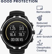 kwmobile 2x smartwatch screenprotectors geschikt voor Suunto 9 / 9 Baro / Spartan Sport Wrist HR - Gehard glas - Horloge glas bescherming - Smartwatch bescherming