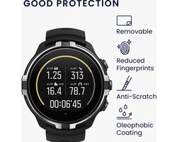 kwmobile 2x smartwatch screenprotectors geschikt voor Suunto 9 / 9 Baro / Spartan Sport Wrist HR - Gehard glas - Horloge glas bescherming - Smartwatch bescherming
