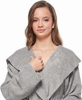 Robe de chambre pour femme avec capuche, extra longue, 100 % coton, manteau de maison, manteau de sauna