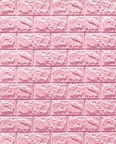 Velox 3D Roze Plaktegels - Muurstickers Woonkamer - Tegelstickers Slaapkamer - 3D Wandpanelen - Watervaste Muurdecoratie - Zelfklevend Behang - Per 10 Stuks