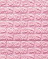Velox 3D Roze Plaktegels - Muurstickers Woonkamer - Tegelstickers Slaapkamer - 3D Wandpanelen - Watervaste Muurdecoratie - Zelfklevend Behang - Per 10 Stuks