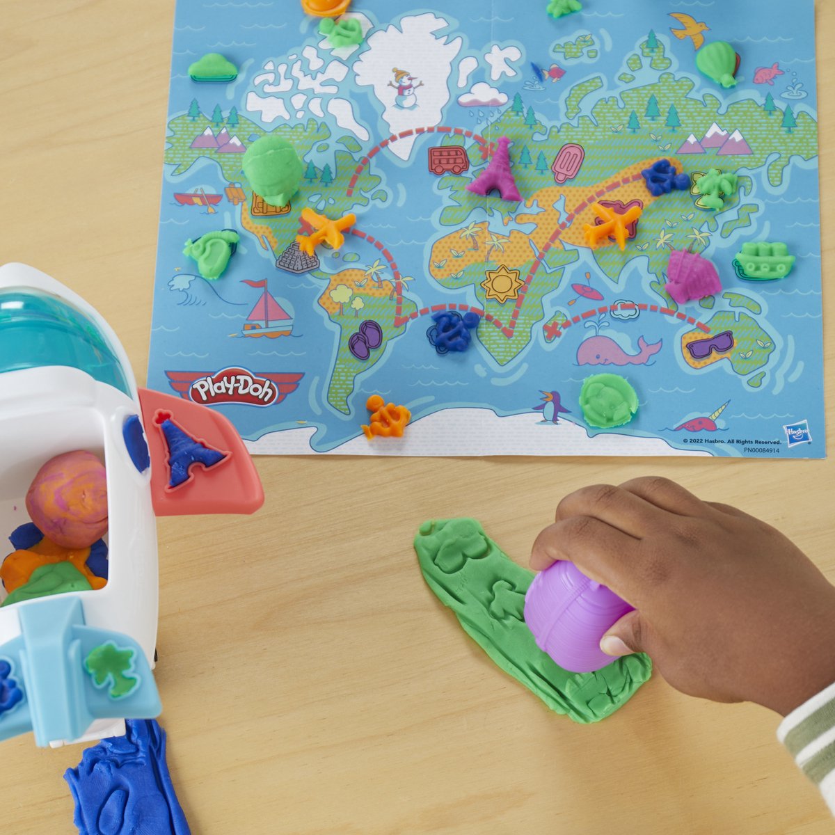 Play-Doh Airplane Explorer Starter Set - Boetseerklei - 4 Play-Doh potjes — afbeelding 14