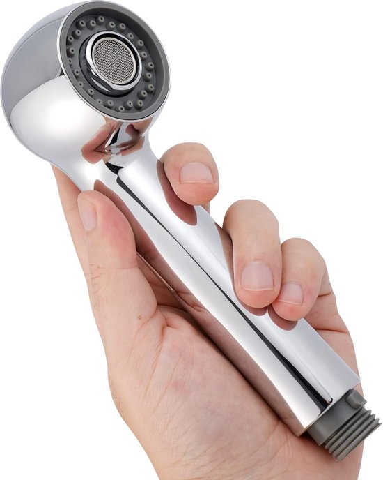 Douchekop keukenkraan, afdruiprek, vervangingskop, 2 straalsoorten