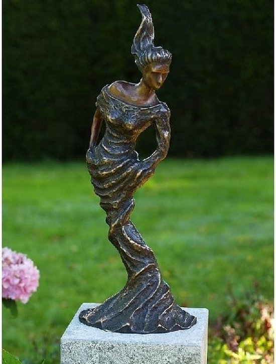 Statue de jardin - statue en bronze - Femme moderne - Bronzartes - 59 cm de  haut | bol.com
