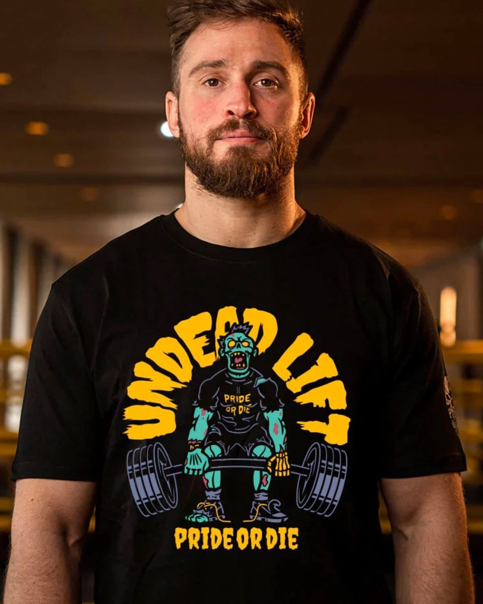 PRiDE oR DiE T-Shirt "UNDEAD LIFT" Katoen Zwart - XXXL