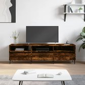 The Living Store Tv-meubel - Tv-meubels - Afmetingen- 150 x 30 x 44.5 cm - Kleur- Gerookt eiken - Ken- Stevig materiaal