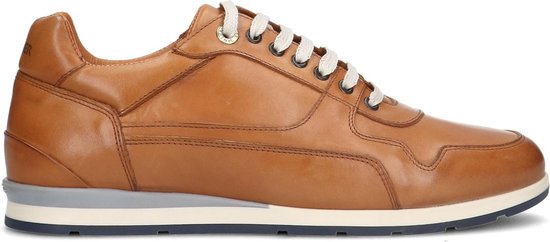 Van Lier - Heren - Cognac leren sneakers - Maat 47