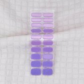 By Emily® Gel Nagel Wraps 'Mystic Purple' - Gellak Stickers - SpringNails- Lente - UV Lamp Gelnagels - Langhoudende Nagelstickers - Nail Art Folie - 20 Stickers - UV LED Lamp Vereist
