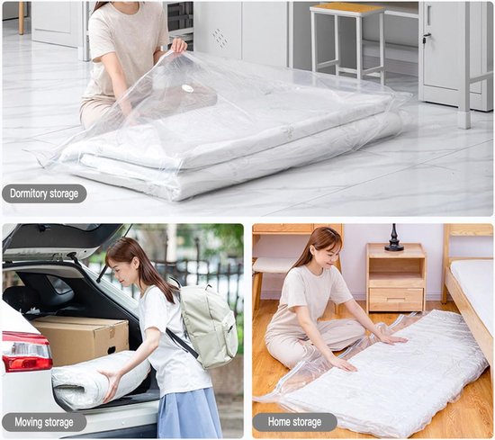 Vacuümzak voor Matras | 240x130CM | | 1-Pack | Luvego