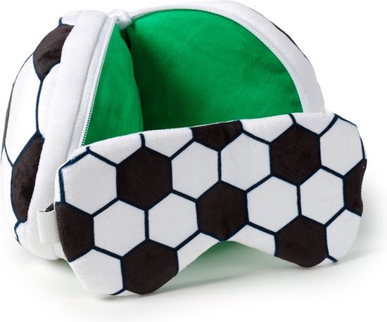 Relaxeazzz - Football Rond Reiskussen & Slaapmasker - voetbal - kinderreiskussen van Relax — afbeelding 2