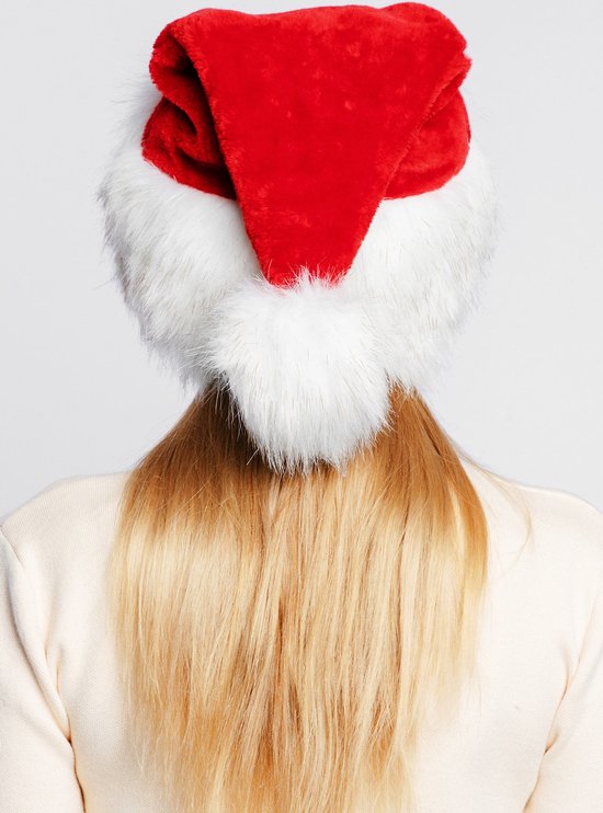 TAGVO Kerstmuts – Zachte Gebreide Kerstmanmuts, Rood, Met Witte Rand En Pompon – Voor Volwassenen & Kinderen, Perfect Voor Kerstfeesten
