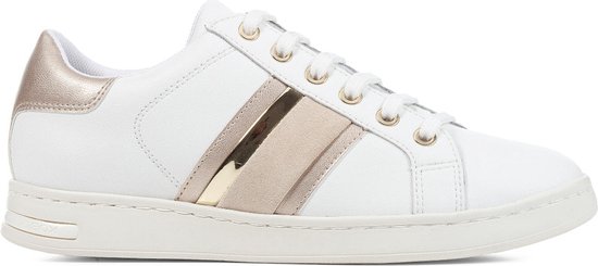 GEOX D JAYSEN E Sneakers - WHITE/LT GOLD - Maat 36