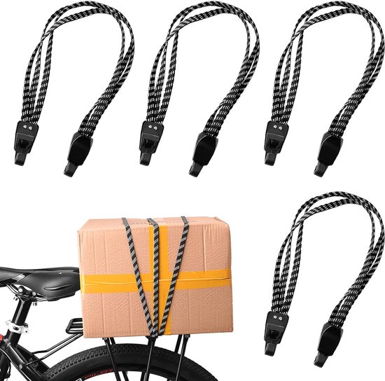 Sangle de tension pour bagages de vélo, tendeur en caoutchouc pour vélo  avec crochet