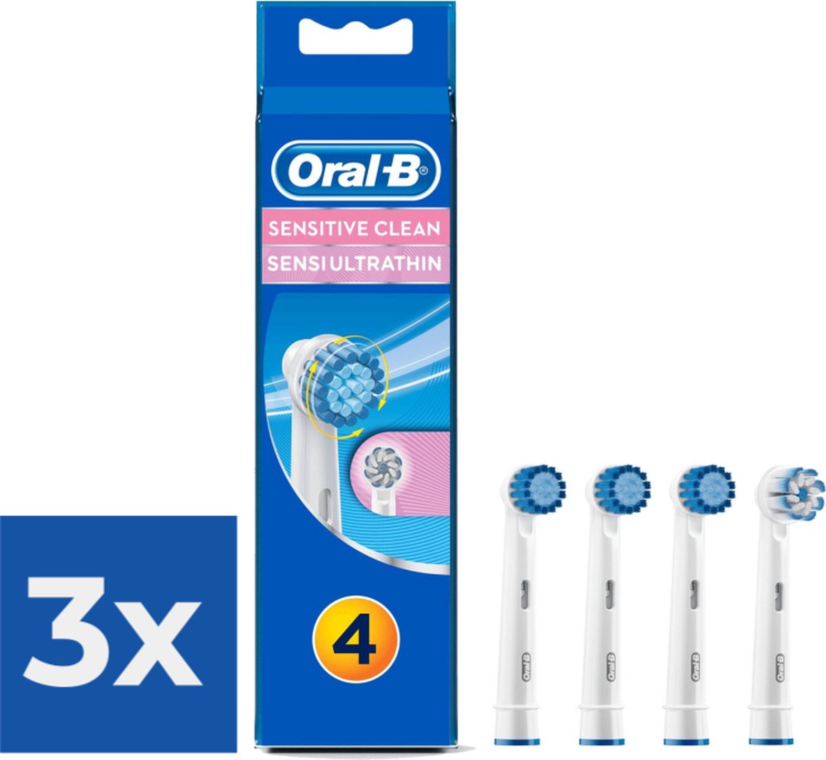 Oral-B Sensitive EBS17 - opzetborstel (4 stuks) - Voordeelverpakking 3 stuks