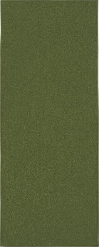 Tapiso Mono Runner Tapis Vert Uni Couloir Tapis à Poils Ras Taille - 100x1250