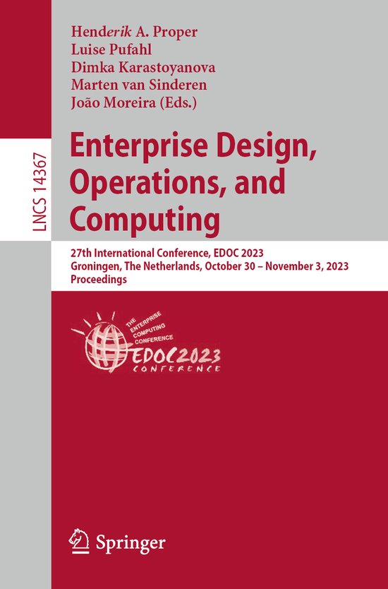 Lecture Notes in Computer Science14367- Enterprise Design, O ... - cover