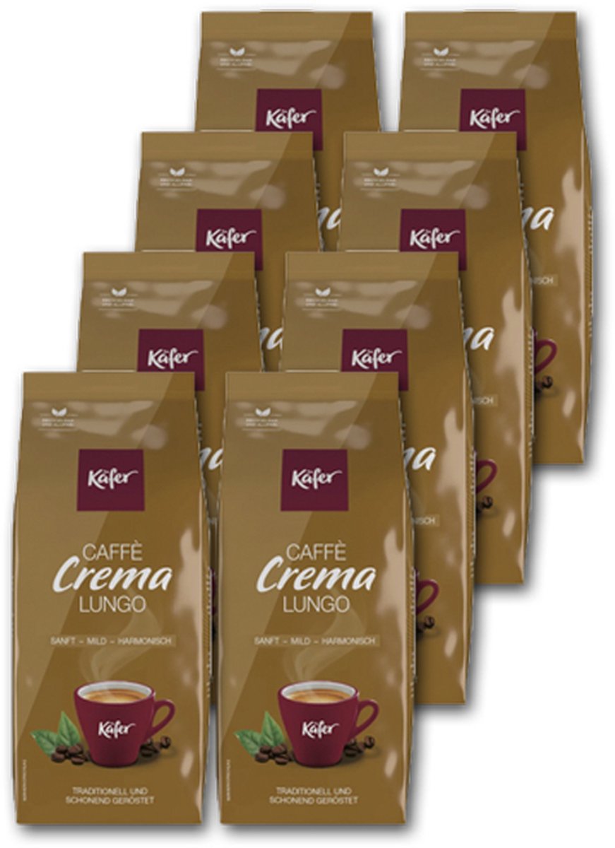 Käfer Caffè Crema Lungo Bonen – 8 KG