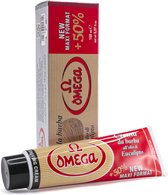 Omega scheercrème in tube met eucalyptusolie TIJDELIJK 50% EXTRA GRATIS INHOUD