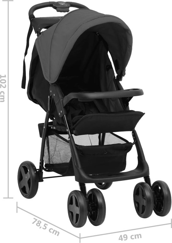 kinderwagens Tandem Tweeling Kinderwagens Trolley Dubbele Kinderwagen Voor Tweelingen Met Aluminium Frame, Dubbele Buggy Kan Zitten, Peuter Kinderwagens Voor 0-36 Maanden Baby's (Color : Grey