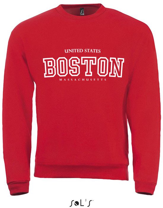 Sweatshirt 2-200 Boston-Massachusetss - Rood, L