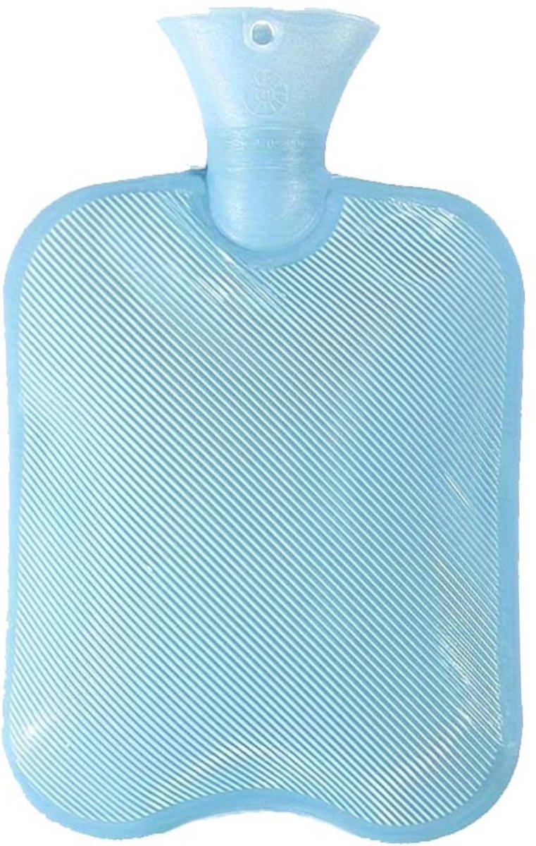 Goedkoopste Warmwaterzak - Warmtekussen - Warmwaterkruik - Warmtekruik - Knuffel - Kruik - Bag - Met Hoes - Blauw - 2000ML