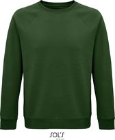 SOLS Premium Unisex Adult Space Organic Raglan Sweatshirt (Flessen Groen) L
