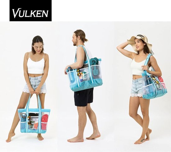 TotePrint Sac Transparent En PVC - Convient Pour Le Stade - Sac De Transport Transparent Avec Fermeture éclair - Étanche Pour Les Concerts, La Plage Et Les Courses, Blanc., 30.0 X 31.0