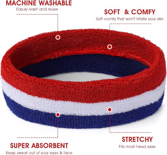 Ensemble de Bandeau Bandeau Sport Sport Serre Poignets Wristband Bracelet  Sport Bracelet Poignet de Sport Sweatband Absorbants Bandeau de Sport en  Coton Poignet Bandeau Bracelet Anti-Transpiration : : Sports et  Loisirs