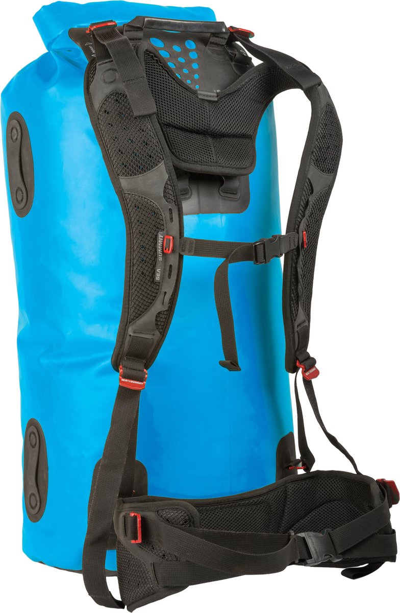 Sea to Summit Hydraulic Dry Bag with Harness Drybags - 65L - Blauw - Waterdichte rugzak