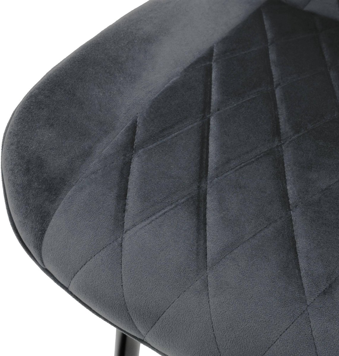 ml-design Set van 2 Eetkamerstoelen Eetkamerstoel met rugleuning en armleuningen, antraciet, fluwelen zitting, metalen poten, Keukenstoelen Woonkamerstoelen Stoelen met bekleding