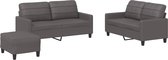 vidaXL-3-delige-Loungeset-met-kussens-kunstleer-grijs