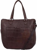 Cowboysbag - Big Croco Handbag Midvale Hickory