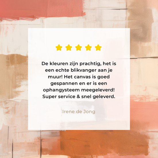 Peinture sur toile - Rose - Abstrait - 60x40 cm - Décoration murale