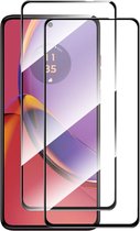 Full-Cover Tempered Glass Duo-Pack - Geschikt voor Motorola Moto G84 Screen Protector - Zwart