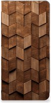 Book Wallet Case geschikt voor Google Pixel 8 Pro Wooden Cubes