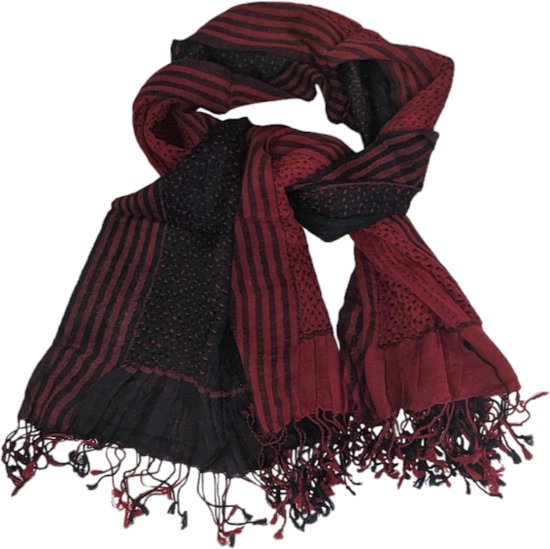 gebreide carnaval sjaal 180x35