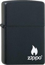 Aansteker Zippo Media Chrome Black Matte Flame